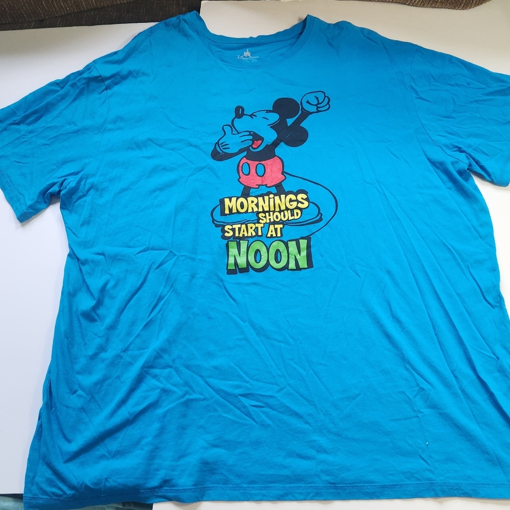 Disney "Mornings Should Start At Noon" Graphic Top Size XXL